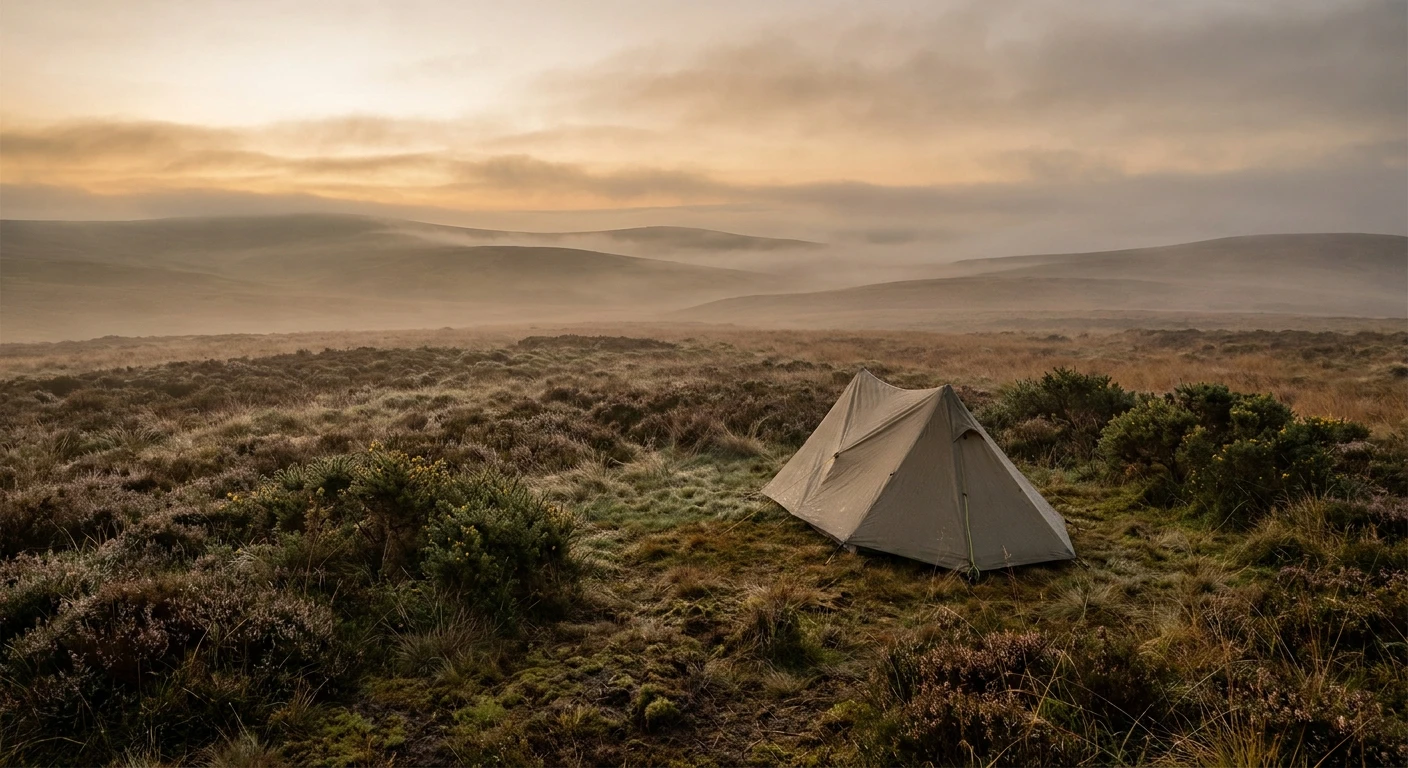 High Fens plateau viewpoint — bivouac in Botrange